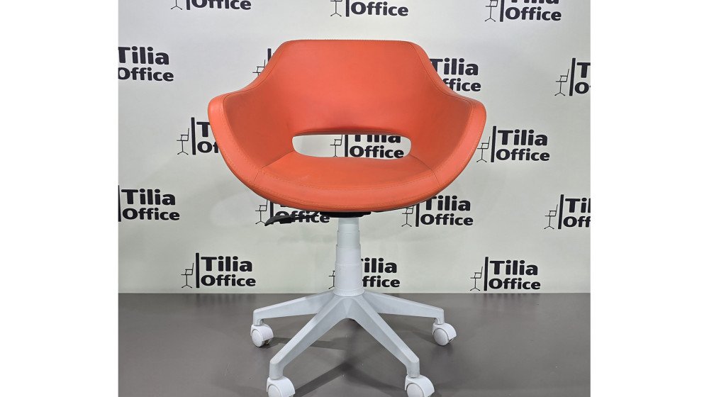 Monaco Çalışma Kesim Çocuk Koltuğu Beyaz Ayak Turuncu